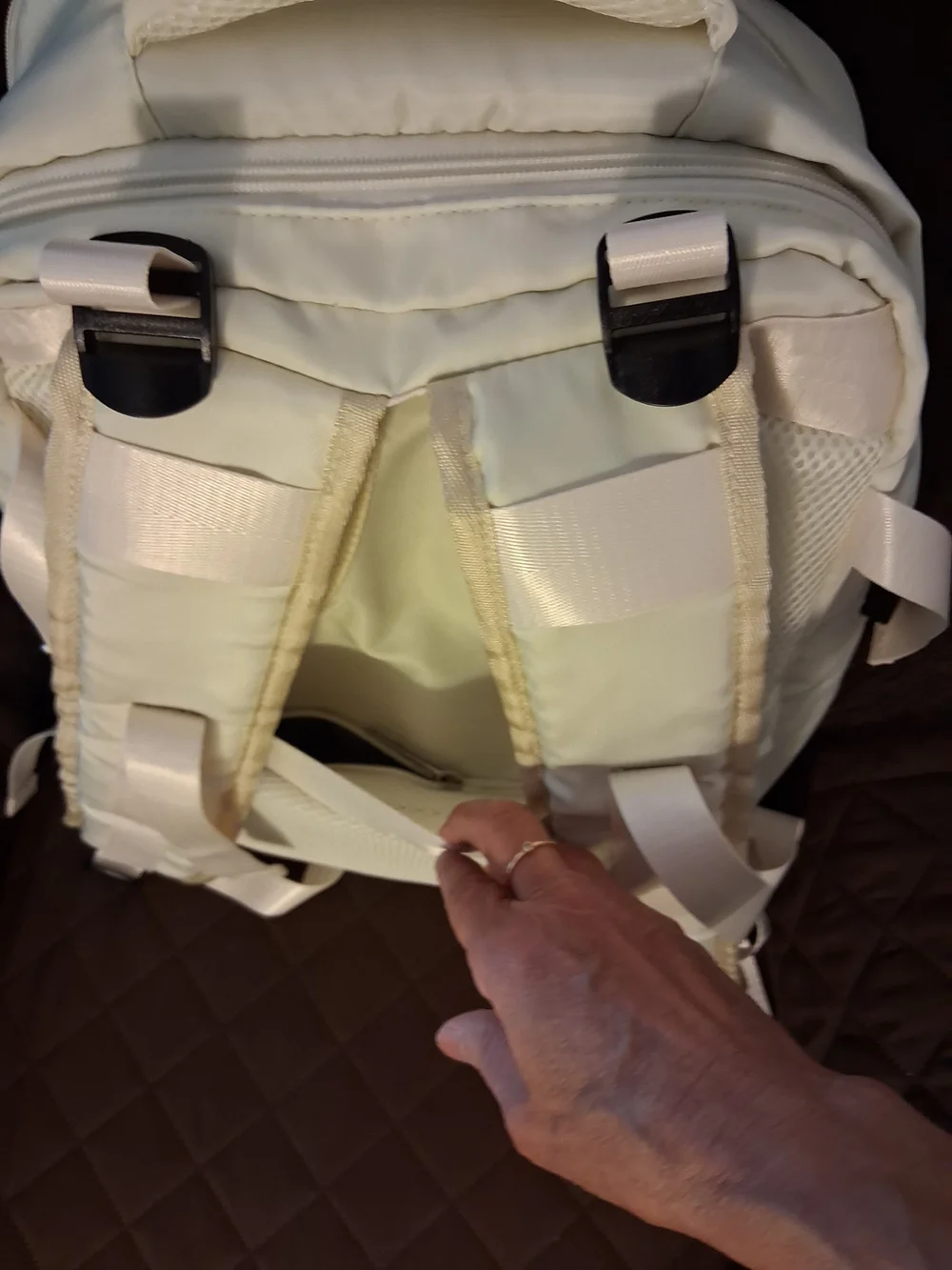 Unisex White Everyday Backpack